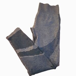 ACX Blue and Grey Heathered Leggings Sz. L-XL